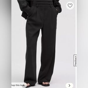 EUC HEMMED Daydrift High-Rise Wide-Leg Trouser - Large - Black